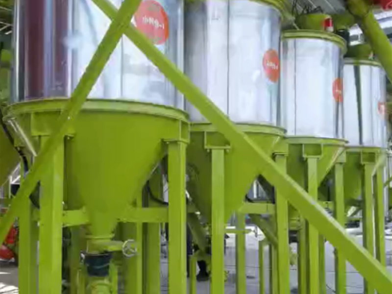 Premix landing bin